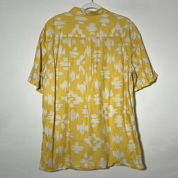 Vintage Y2K Lost Enterprises Short Sleeve Button Down Shirt Yellow Mens Size XL - Picture 5 of 11